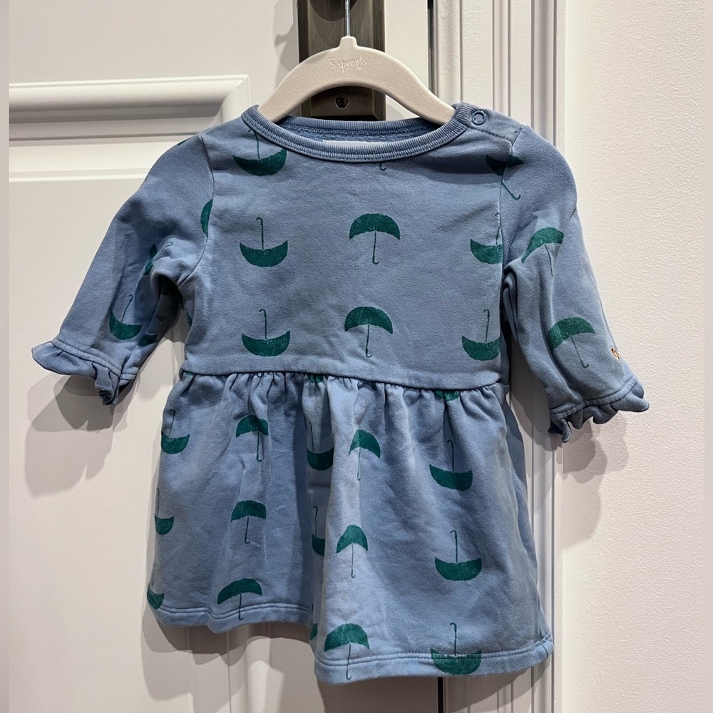 BOBO Choses sweatshirt dress - blue - size 3-6 months